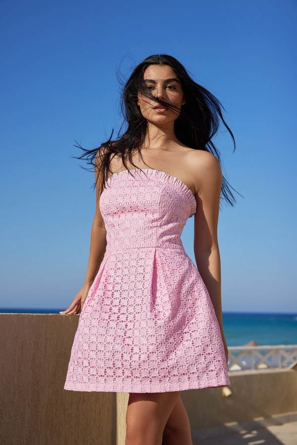 PINK LACE DRESS