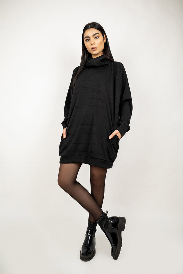 ROLL NECK JUMPER DRESS